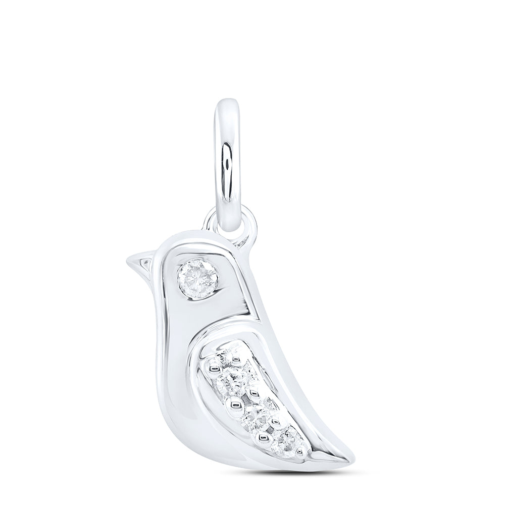 10Kt White Gold 0.033Ctw-Dia Nk Gift Pendant (1.4 grams)