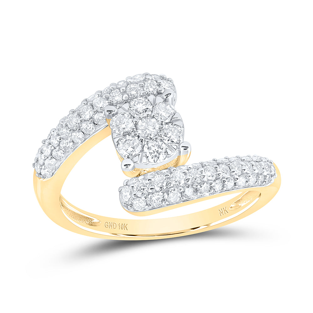 3/4Ctw-Dia Nk Flower Ring (2.96 grams)