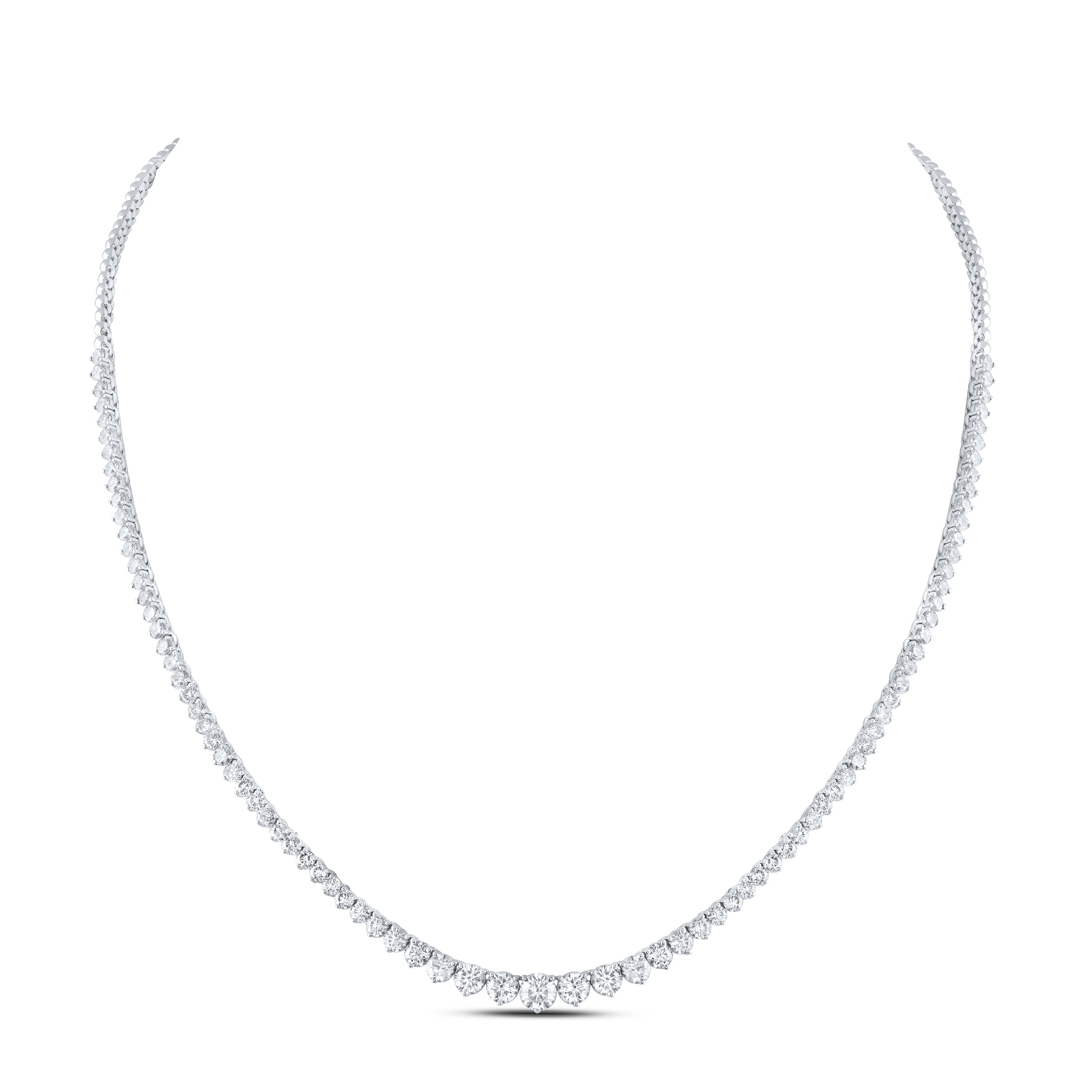 14Kt Gold 6 1/4Ctw-Diamond Fashion Necklace -(17 Inch)