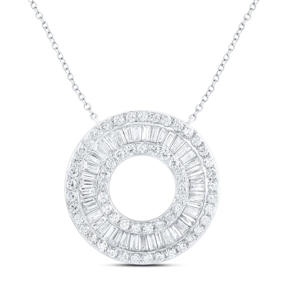 14Kt Gold 1Ctw-Diamond Ana M Fashion Necklace -18 Inch