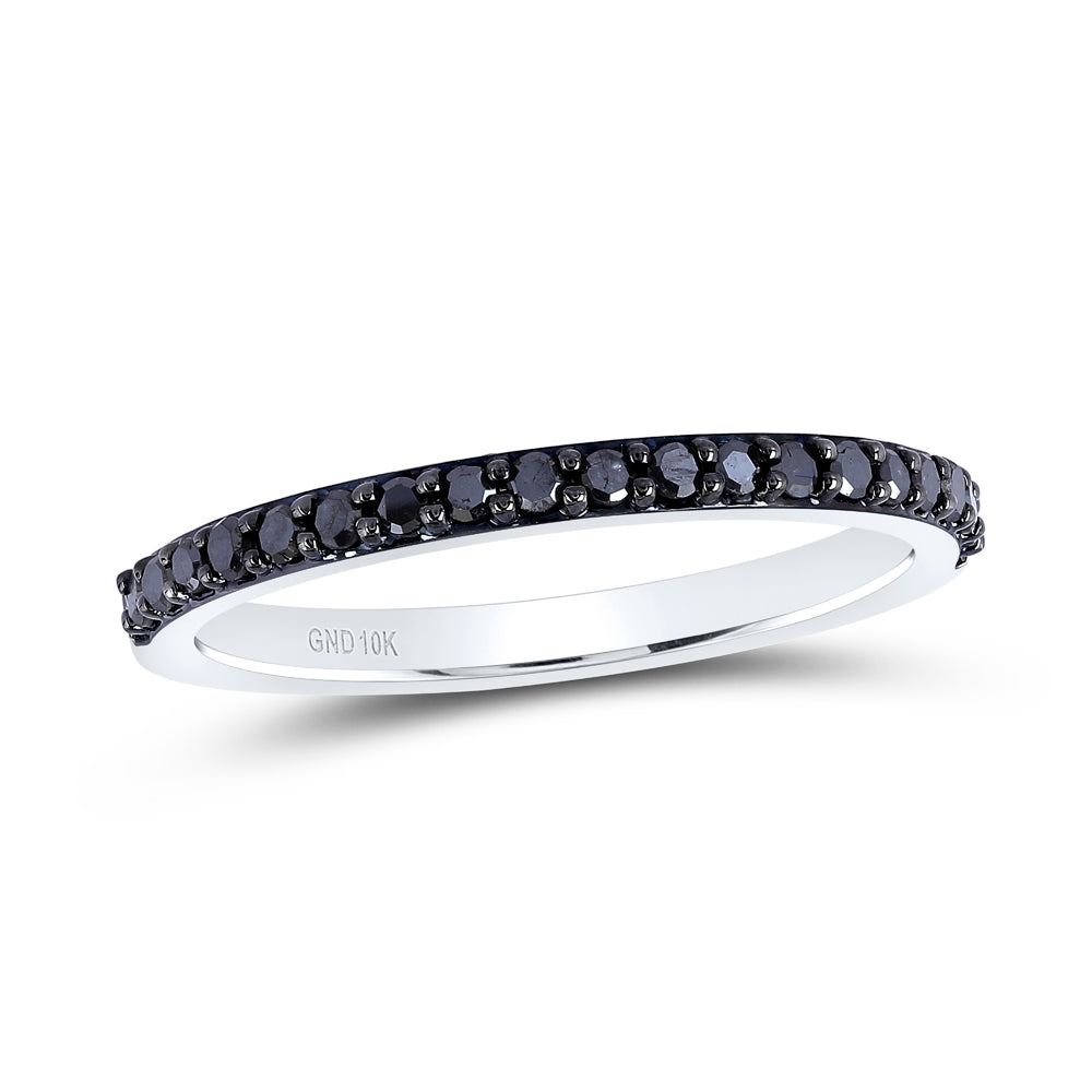 1/4Ctw-Dia Black Gift Ladies Band (1.82 grams)