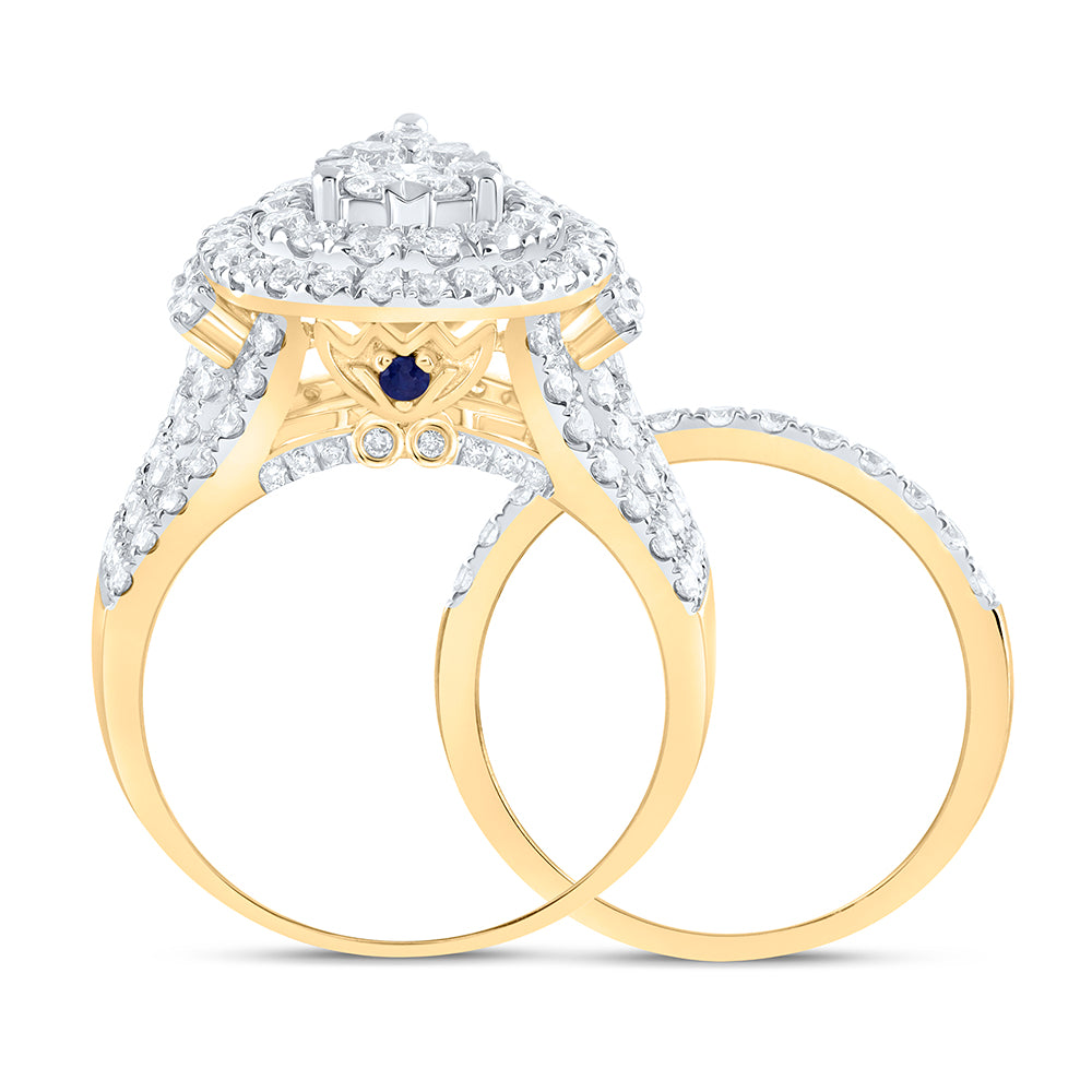 2 3/4Ctw-Dia Ana M Fashion Bridal Set (10.11 grams)