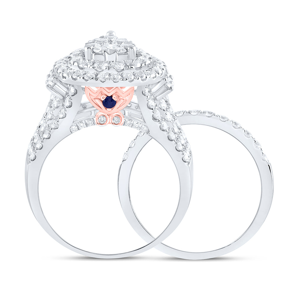 2 3/4Ctw-Dia Ana M Fashion Bridal Set (10.2 grams)