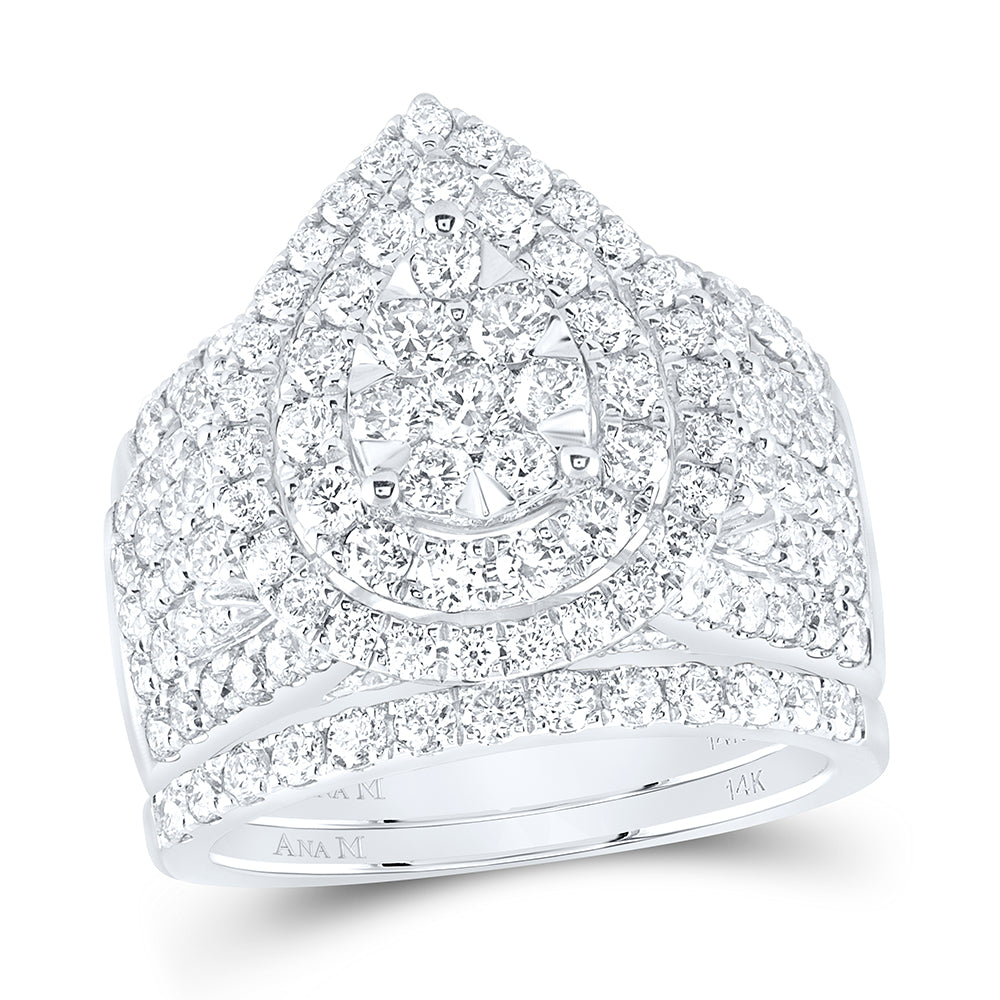 2 3/4Ctw-Dia Ana M Fashion Bridal Set (10.2 grams)