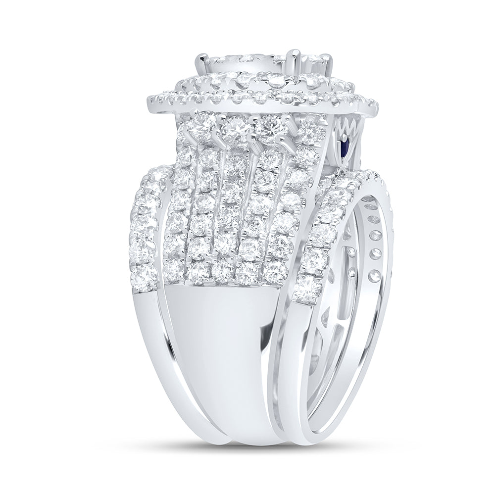 3 3/4Ctw-Dia Ana M Fashion Bridal Set (11.33 grams)