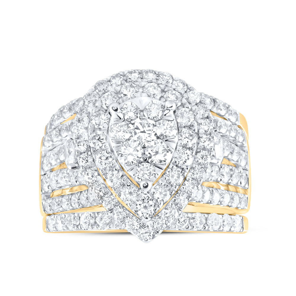 3Ctw-Dia Ana M Fashion Bridal Set (9.87 grams)