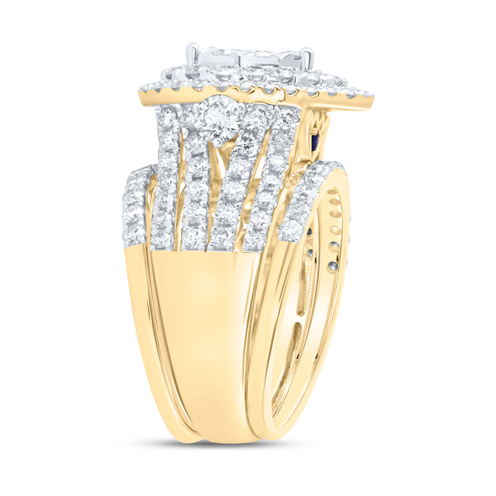 3Ctw-Dia Ana M Fashion Bridal Set (9.87 grams)