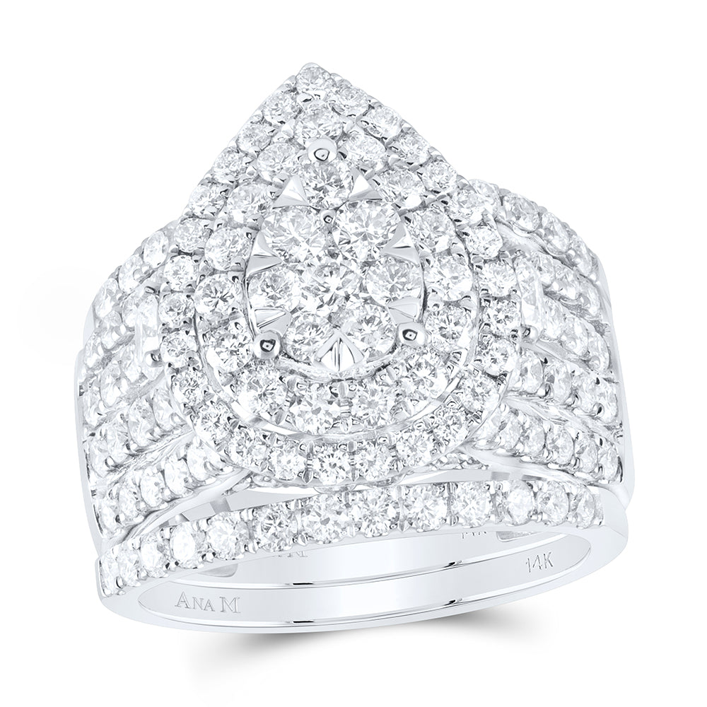 3Ctw-Dia Ana M Fashion Bridal Set (10.26 grams)