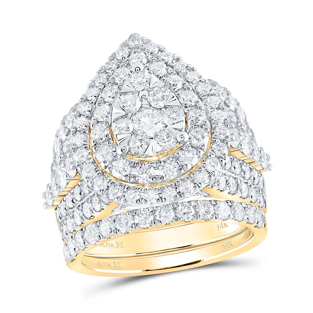 3 7/8Ctw-Dia Ana M Fashion Bridal Set (11.57 grams)