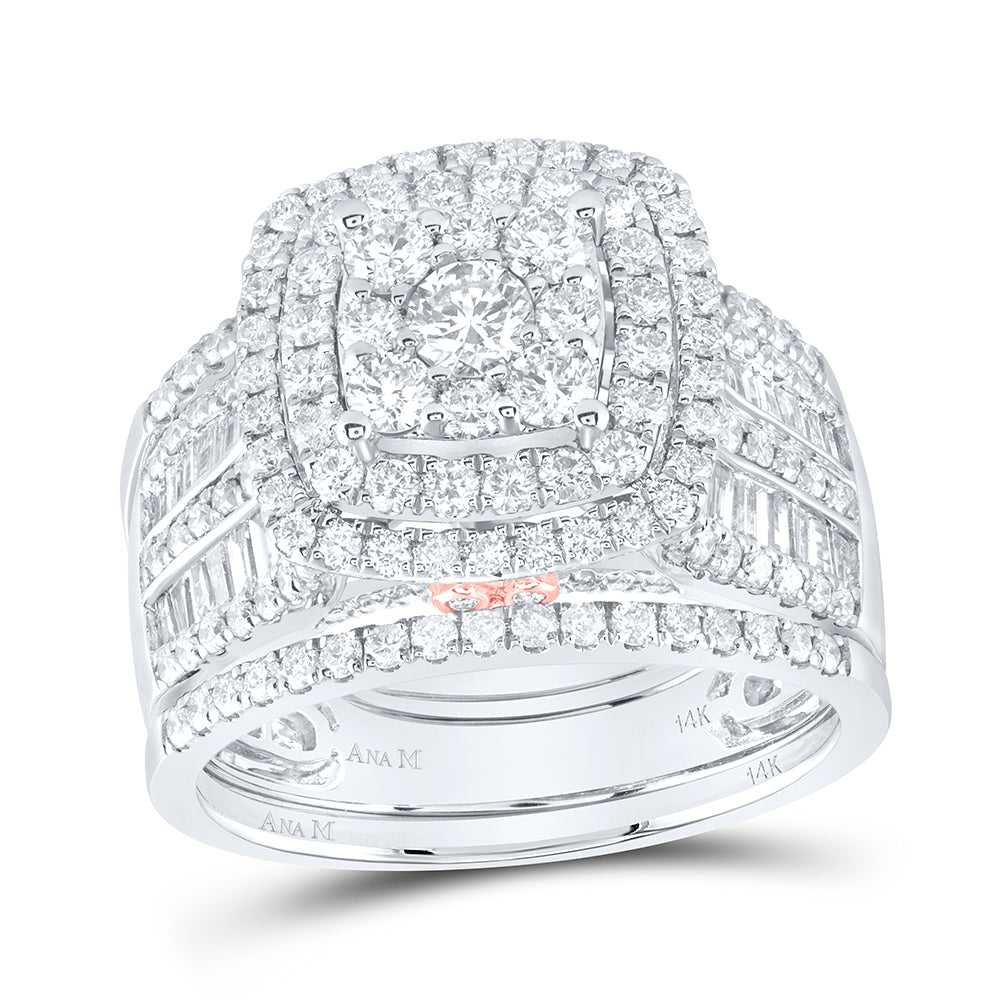 2 1/5Ctw-Dia Ana M Fashion Bridal Set (8.37 grams)