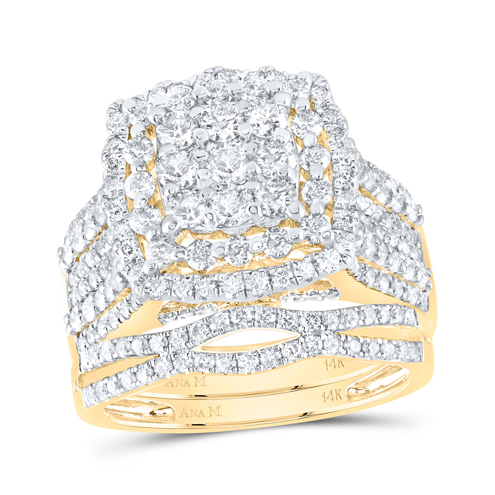 2 1/5Ctw-Dia Ana M Fashion Bridal Set (7.99 grams)