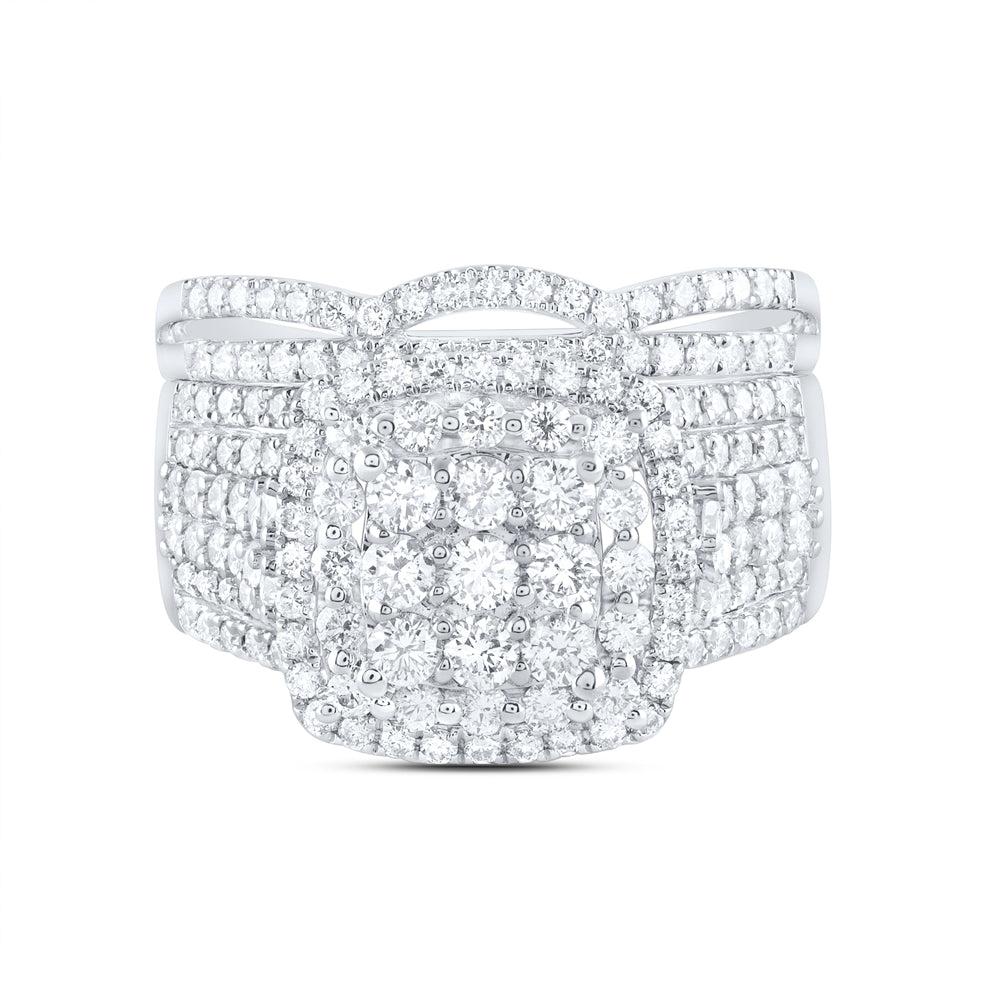 2Ctw-Dia Ana M Fashion Bridal Set (8.07 grams)