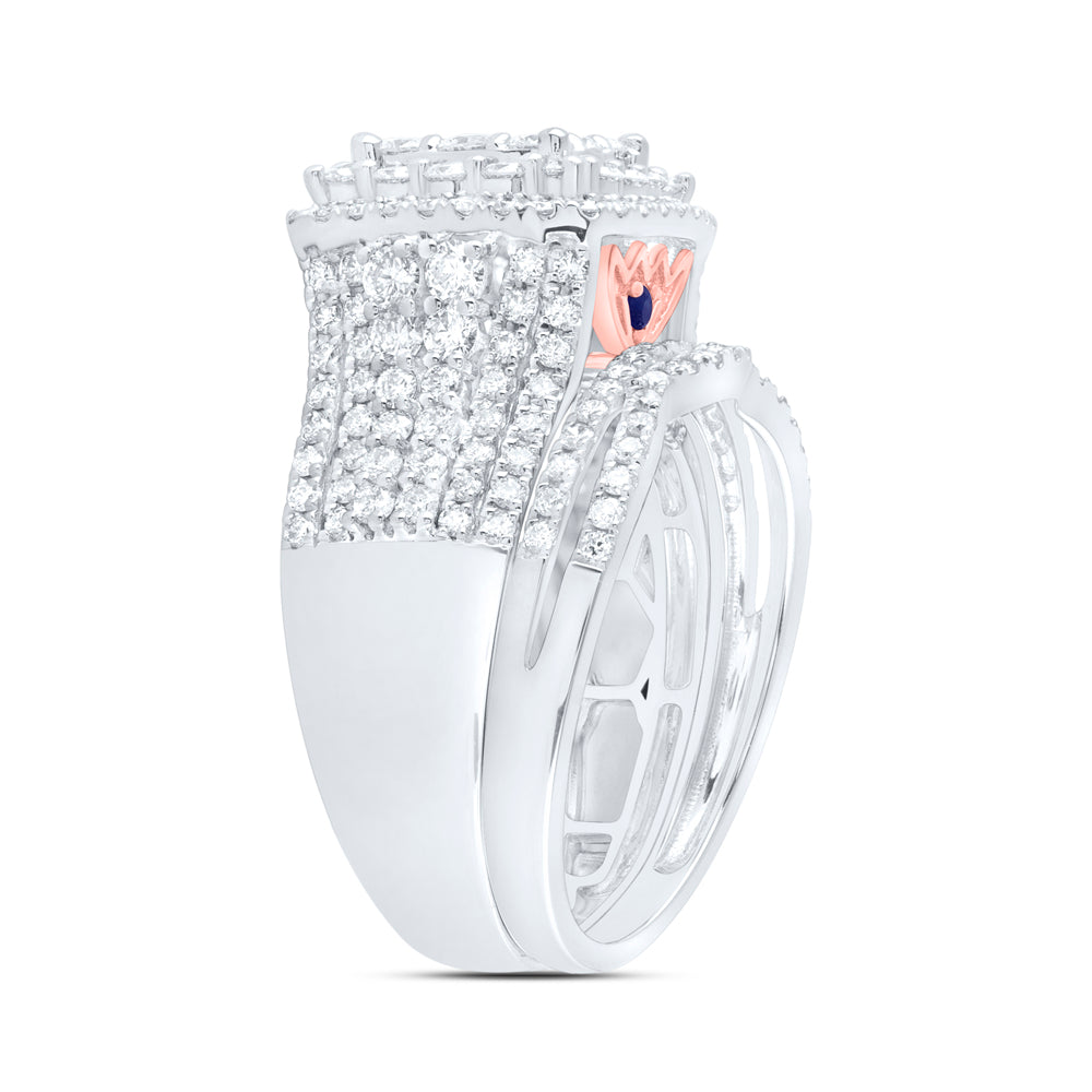 2Ctw-Dia Ana M Fashion Bridal Set (8.07 grams)