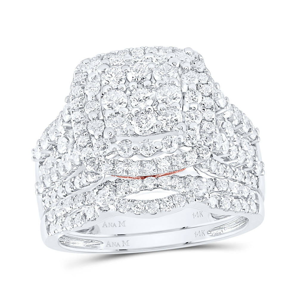 2Ctw-Dia Ana M Fashion Bridal Set (7.69 grams)