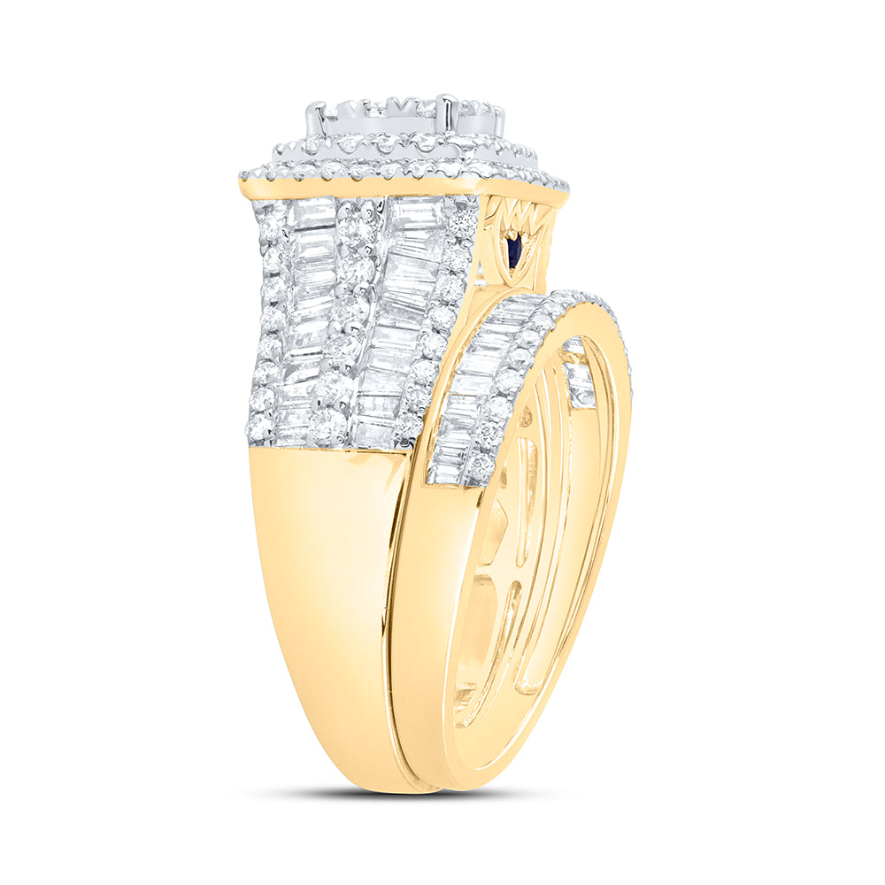 2 1/4Ctw-Dia Ana M Fashion Bridal Set (7.05 grams)