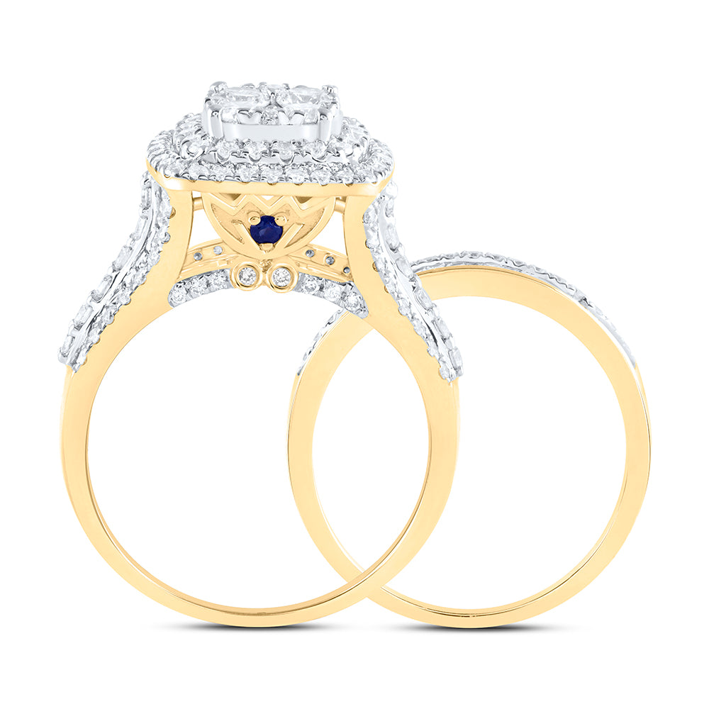 2 1/4Ctw-Dia Ana M Fashion Bridal Set (7.05 grams)