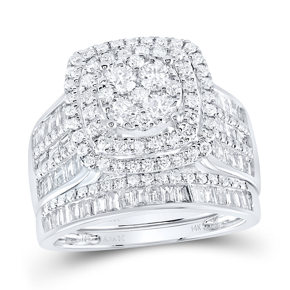 2 1/4Ctw-Dia Ana M Fashion Bridal Set (8.07 grams)