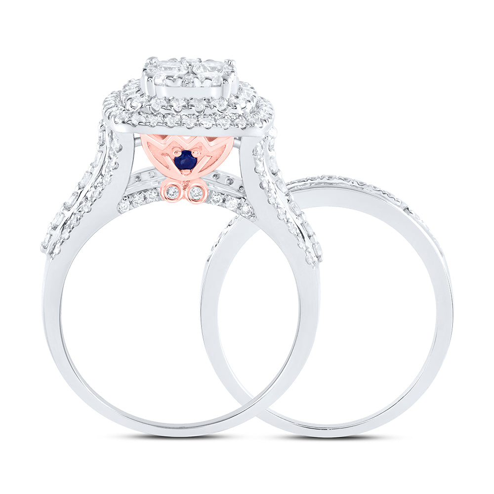 2 1/4Ctw-Dia Ana M Fashion Bridal Set (7.27 grams)