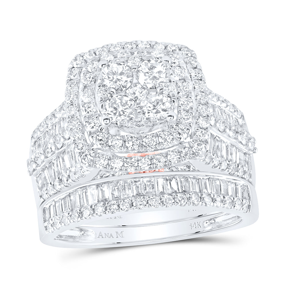 2 1/4Ctw-Dia Ana M Fashion Bridal Set (7.27 grams)