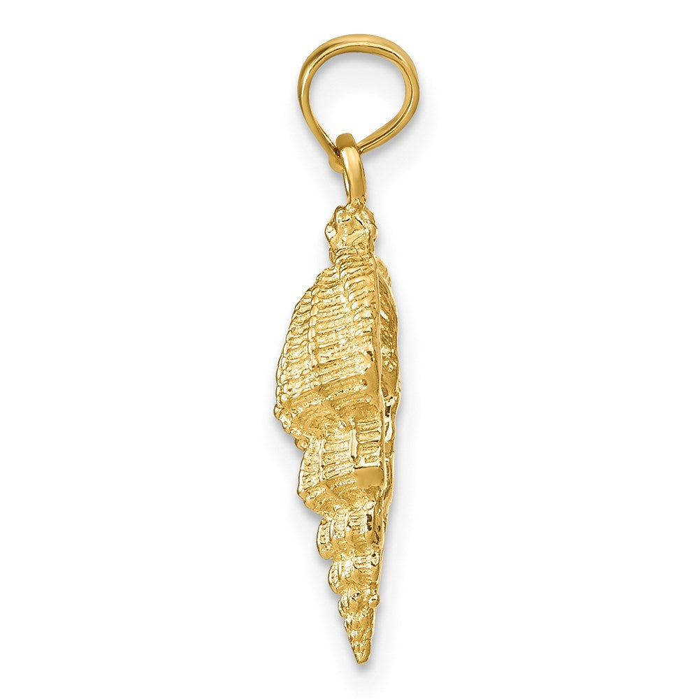 14k Yellow Gold 9 mm Conch Shell Pendant (1.4 grams)