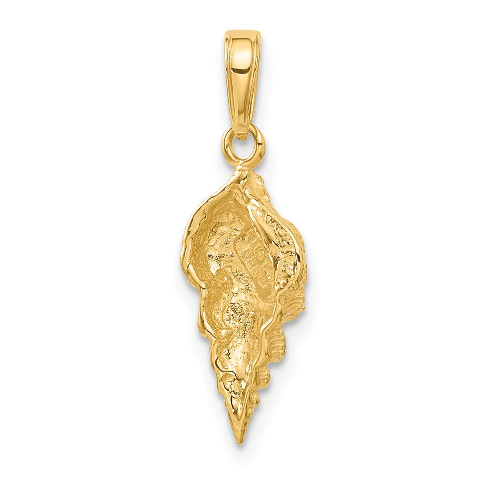 14k Yellow Gold 9 mm Conch Shell Pendant (1.4 grams)