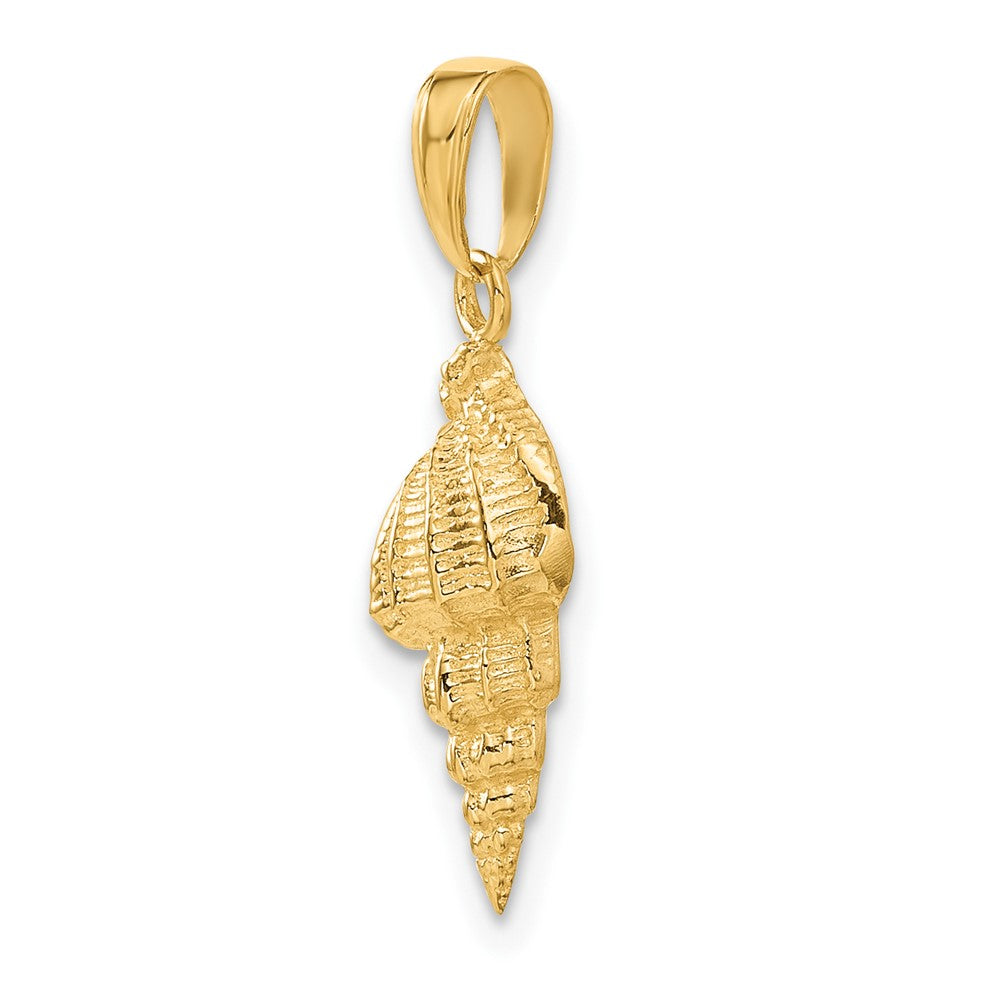 14k Yellow Gold 9 mm Conch Shell Pendant (1.4 grams)