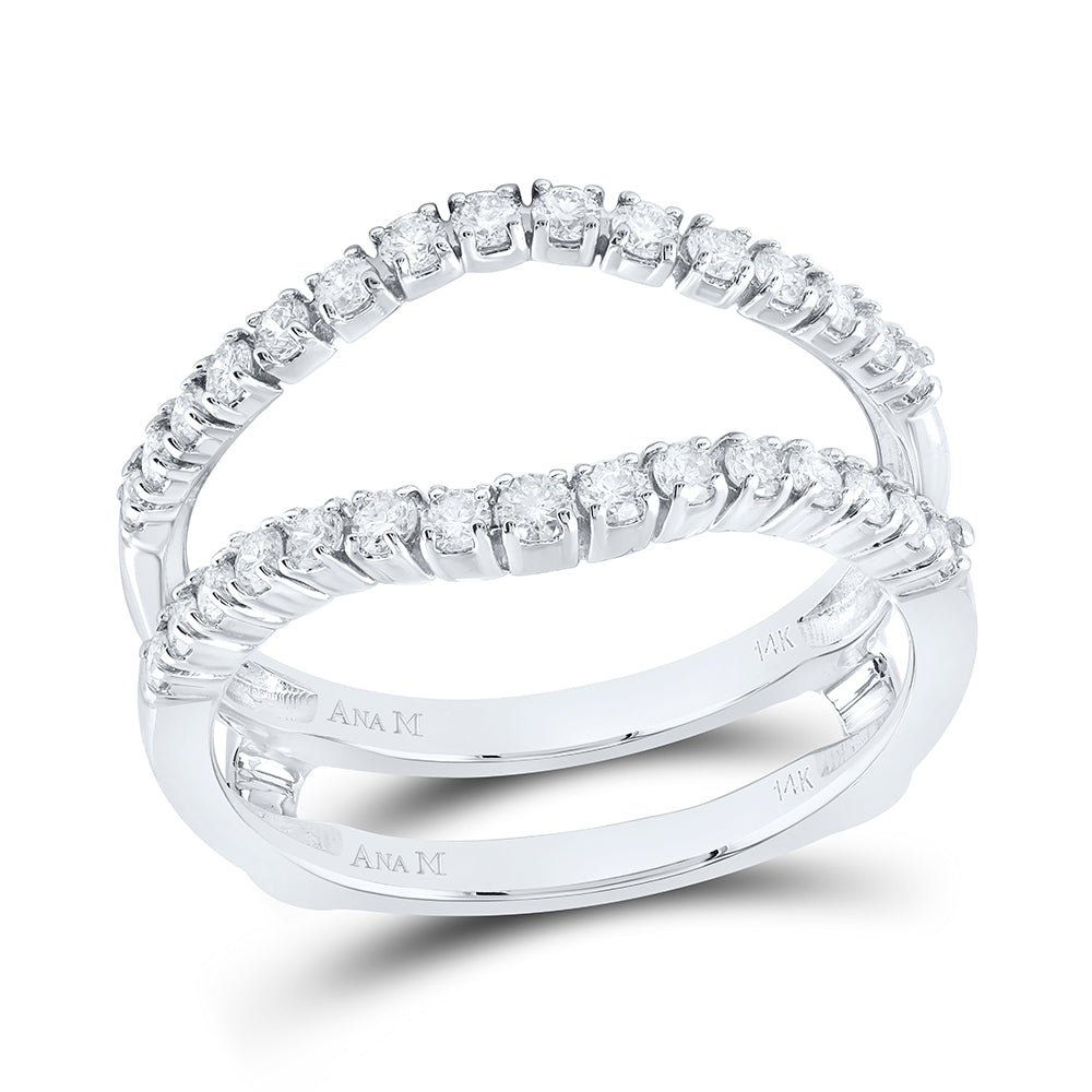 1/2Ctw Dia Ana M Enhancer Ring (3.45 grams)