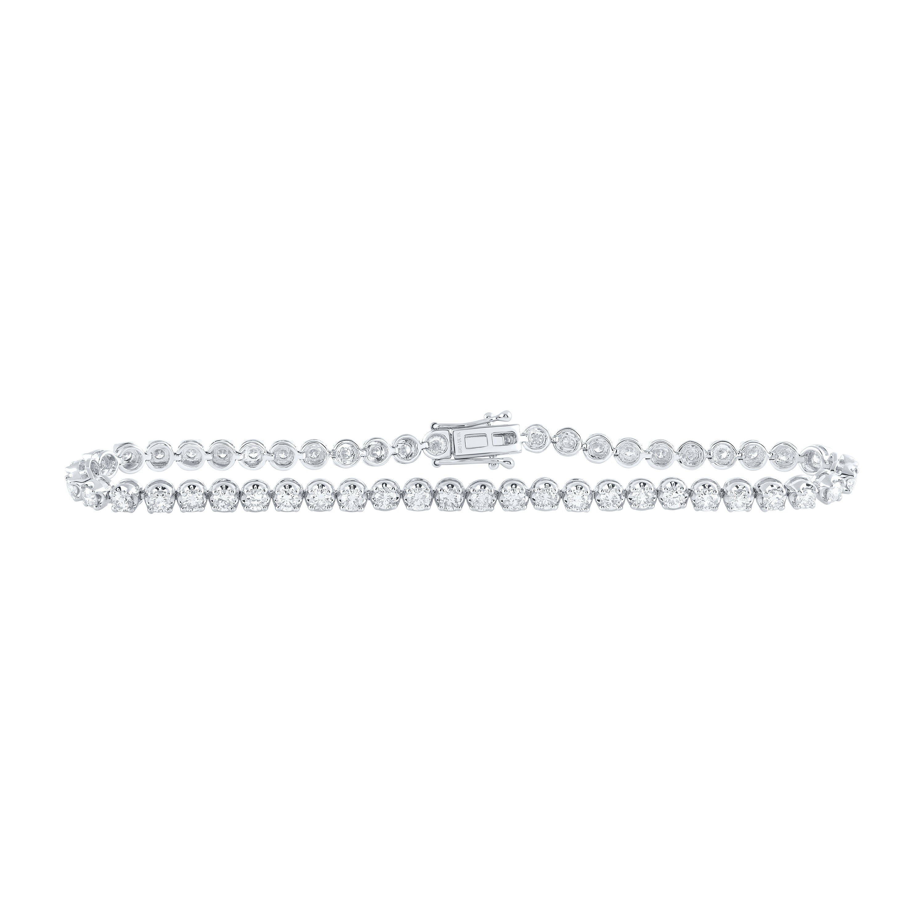 14Kt Gold 4 1/2Ctw-Dia Nk Tennis Bracelet (8-Inch)