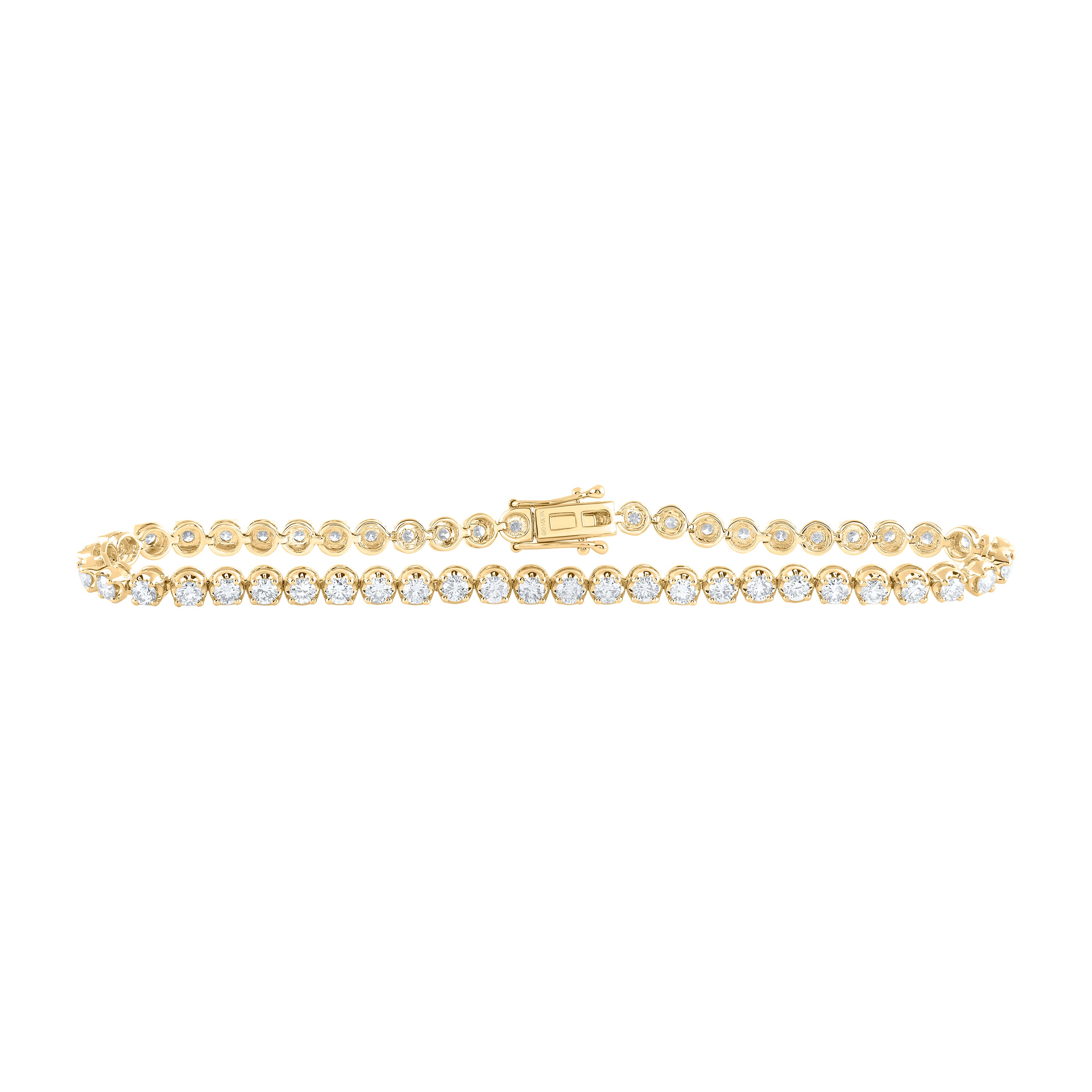 14Kt Gold 4 1/2Ctw-Dia Nk Tennis Bracelet (8-Inch)
