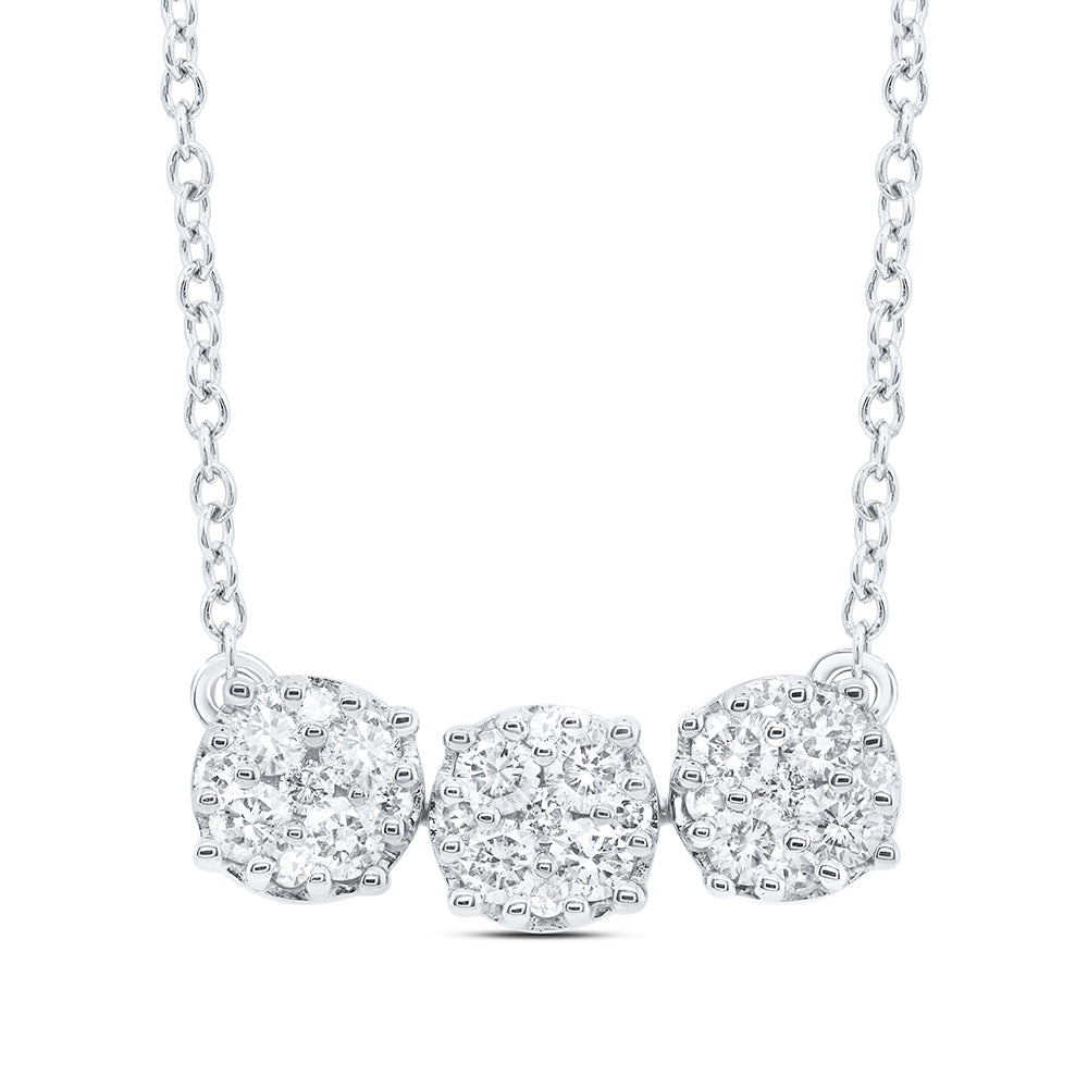 10Kt Gold 1/2Ctw-Diamond Fashion Necklace (18 Inch)