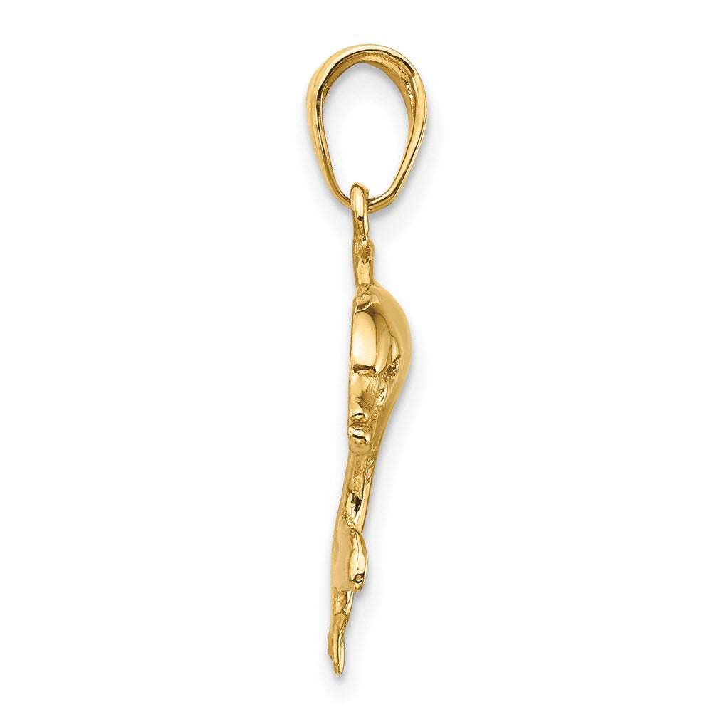 14k Yellow Gold 20 mm ng Pendant (1.37 grams)