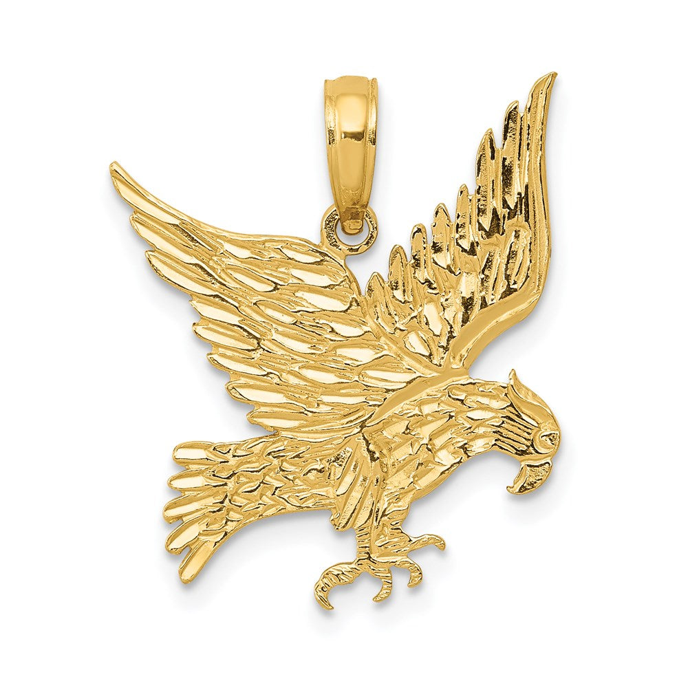 14k Yellow Gold 19 mm Eagle Pendant (1.41 grams)