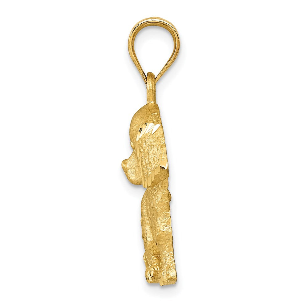 14k Yellow Gold 18 mm Dog Charm (2.54 grams)