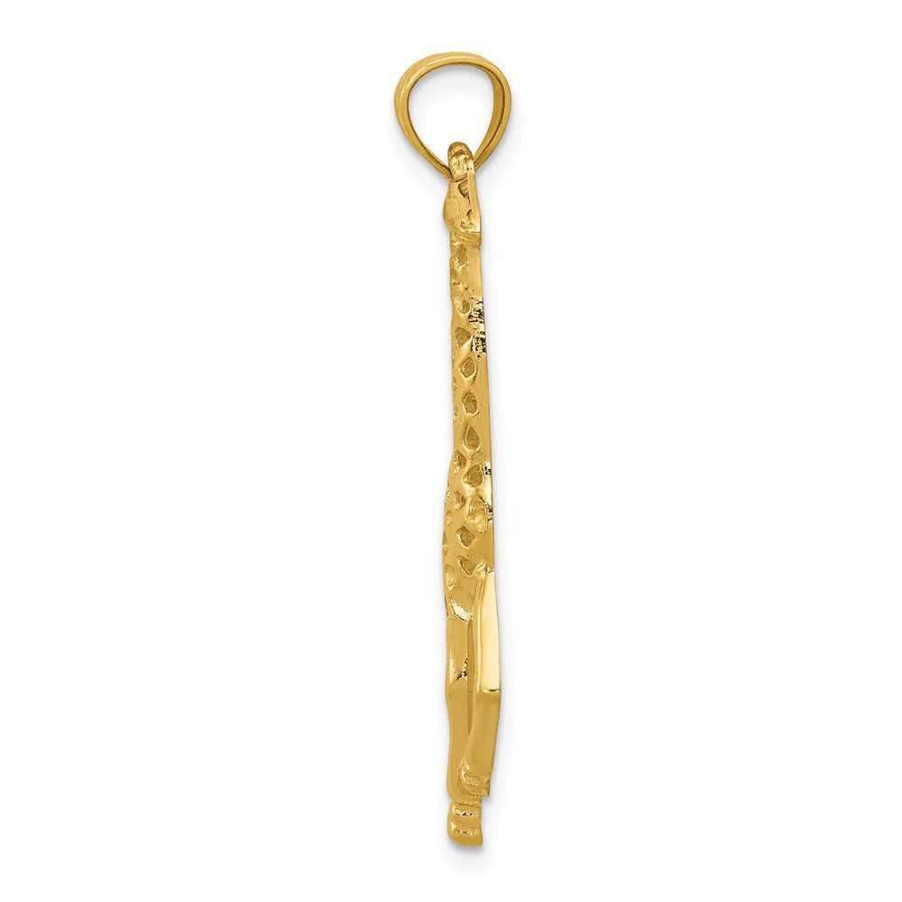 14k Yellow Gold 8 mm Giraffe Pendant (1.99 grams)