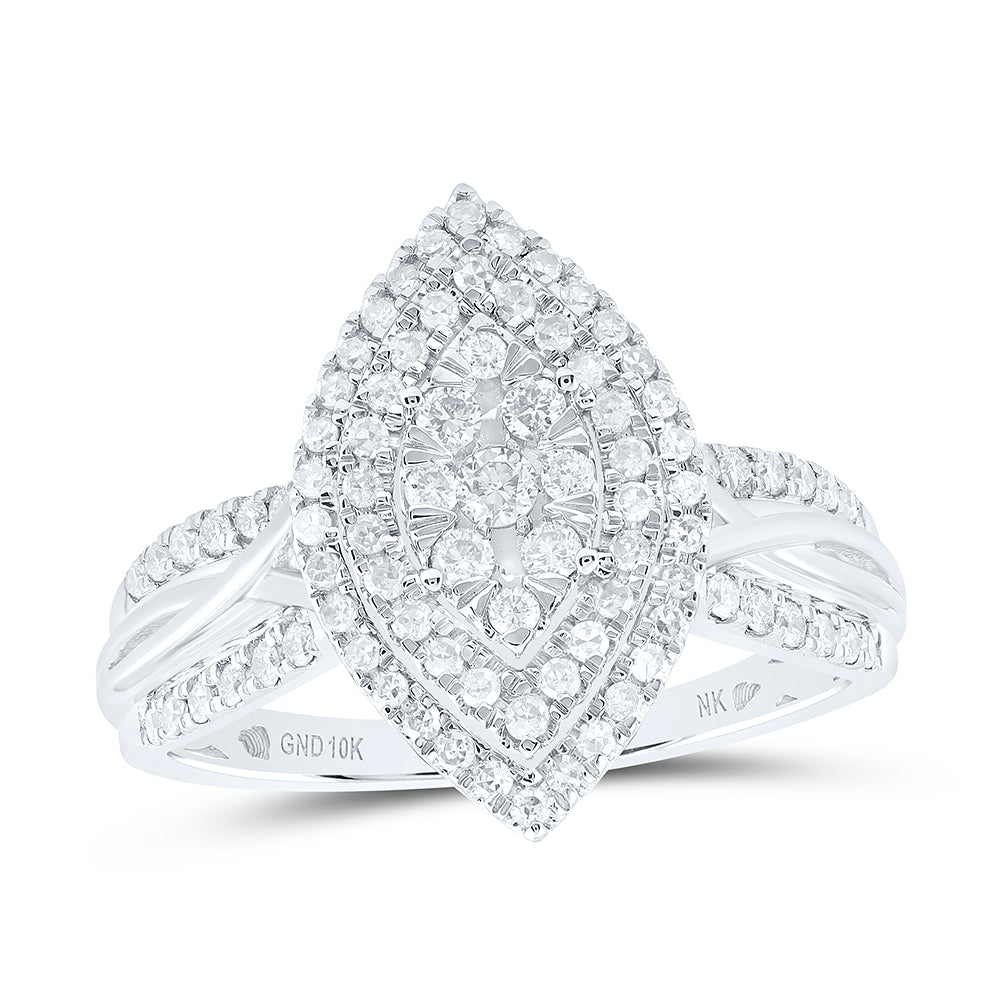 1/2Ctw-Dia Nk Fashion Ring (3.52 grams)