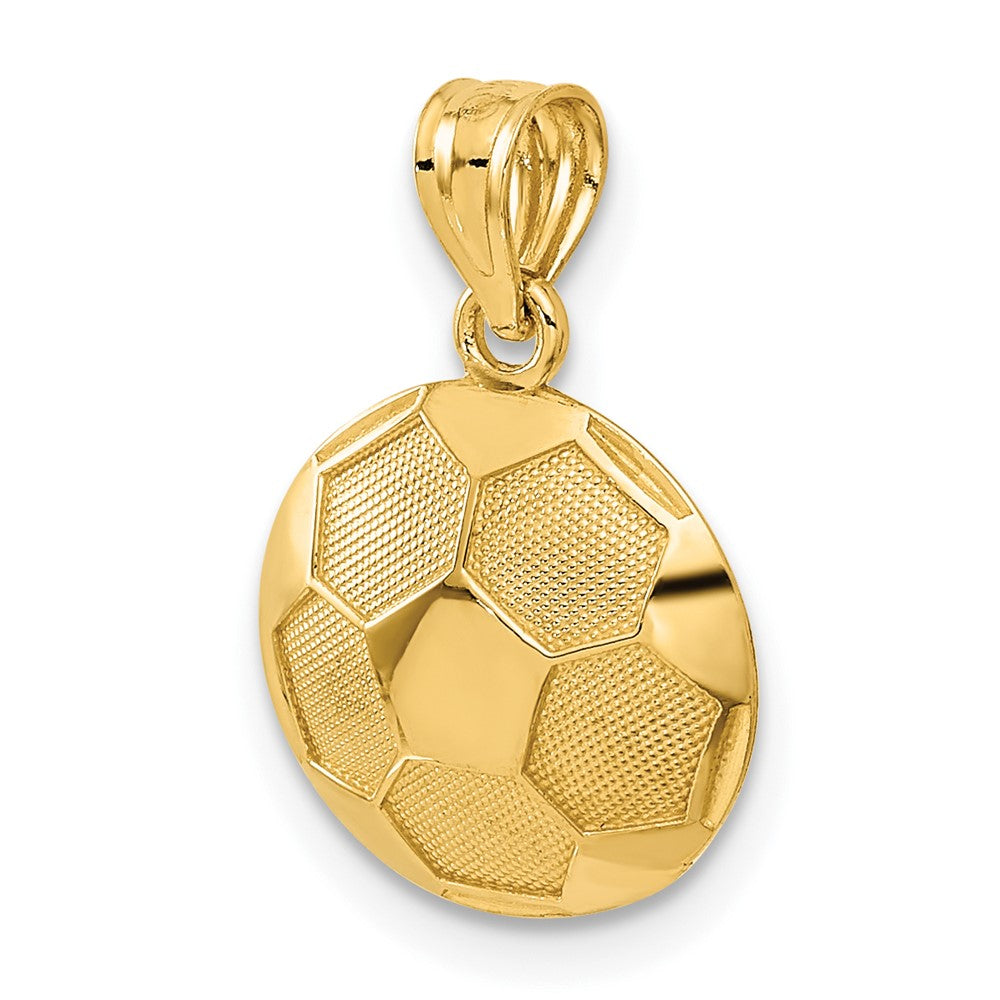 14k Yellow Gold 12 mm Soccer Ball Pendant (1.31 grams)