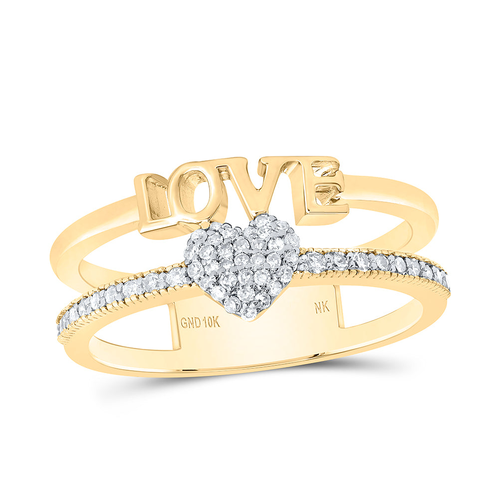 1/5Ctw-Dia Nk Gift Heart Love Ring (2.92 grams)