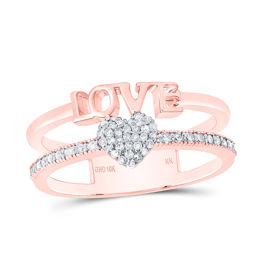 1/5Ctw-Dia Nk Gift Heart Love Ring (2.92 grams)