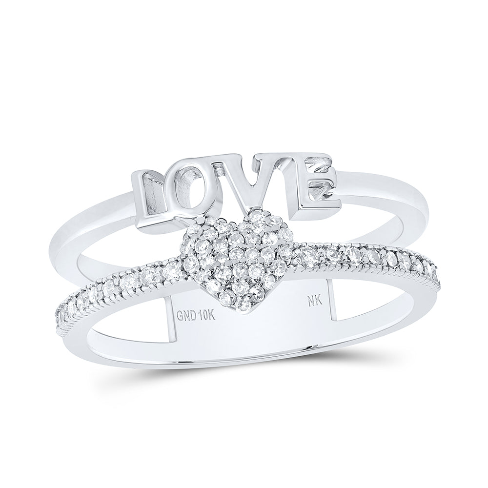 1/5Ctw-Dia Nk Gift Heart Love Ring (2.92 grams)