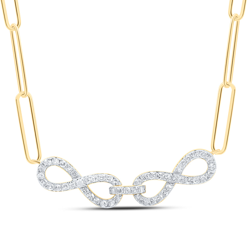 10Kt Gold 1/4Ctw-Diamond Fashion Necklace (18-Inch)