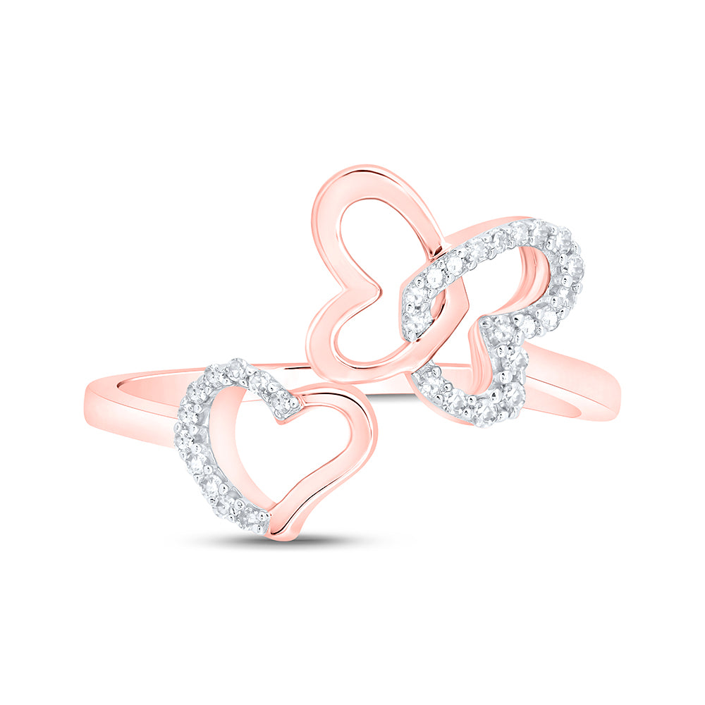 1/10Ctw-Dia Nk Gift Butterfly Heart Ring (1.82 grams)