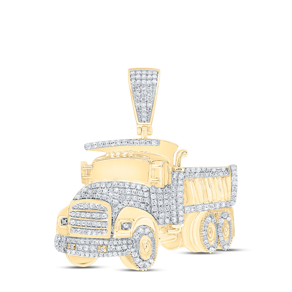 7/8Ctw-Dia Nk Truck Mens Charm (8.289 grams)