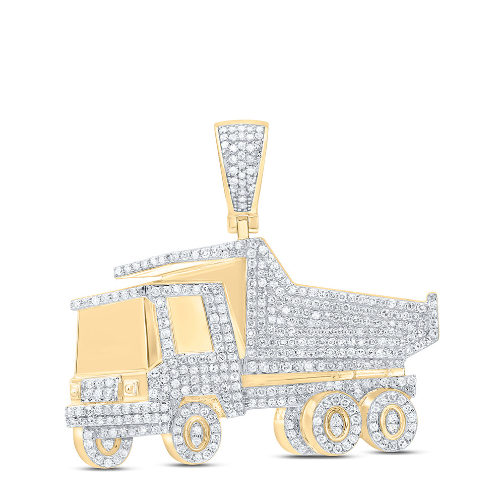 1 5/8Ctw-Dia Nk Truck Mens Charm (11.195 grams)