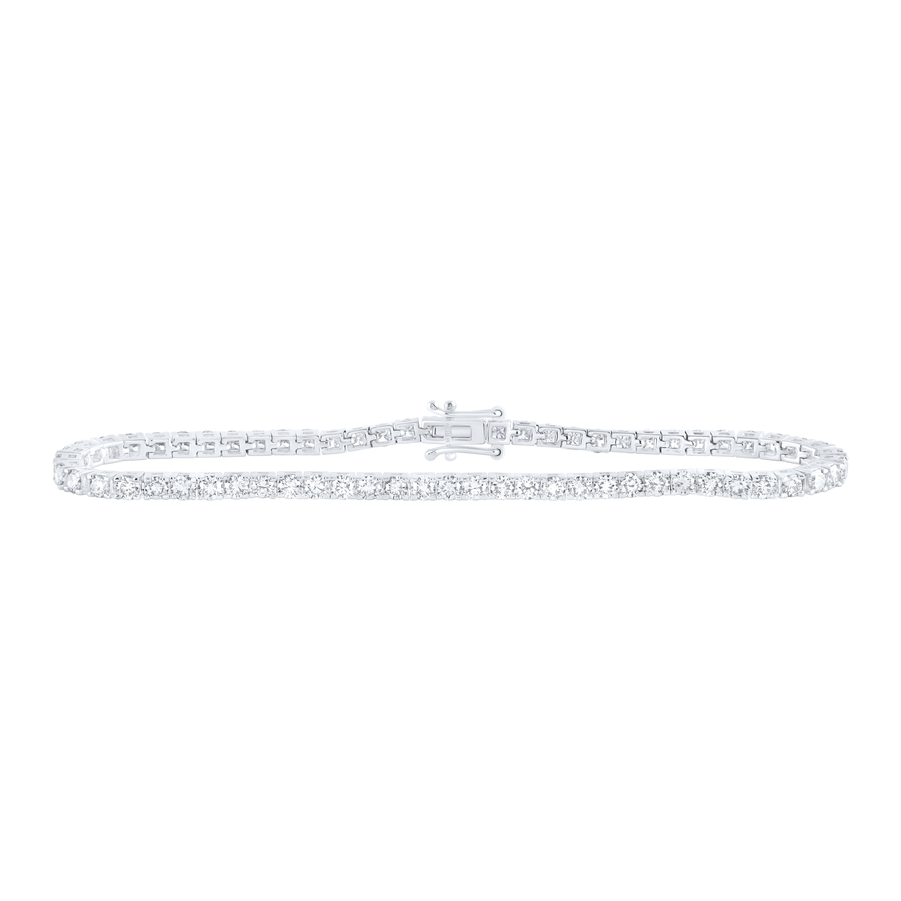 14Kt Gold 4Ctw-Dia Nk Tennis Bracelet(7 Inch)