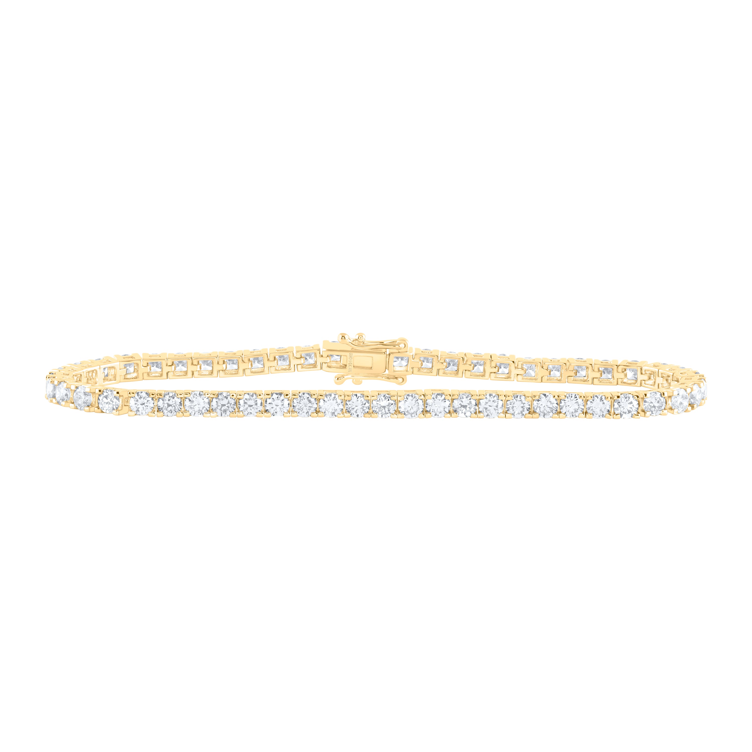 14Kt Gold 6Ctw-Dia Nk Tennis Bracelet(7 Inch)
