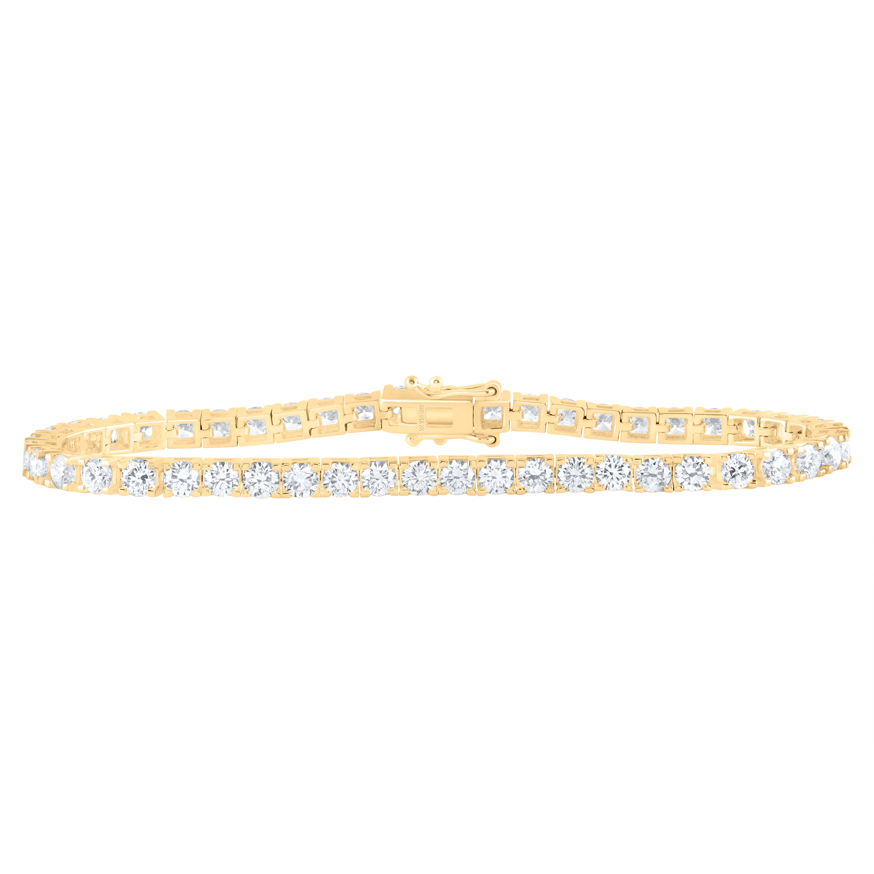 14Kt Gold 7Ctw-Dia Nk Tennis Bracelet(7 Inch)