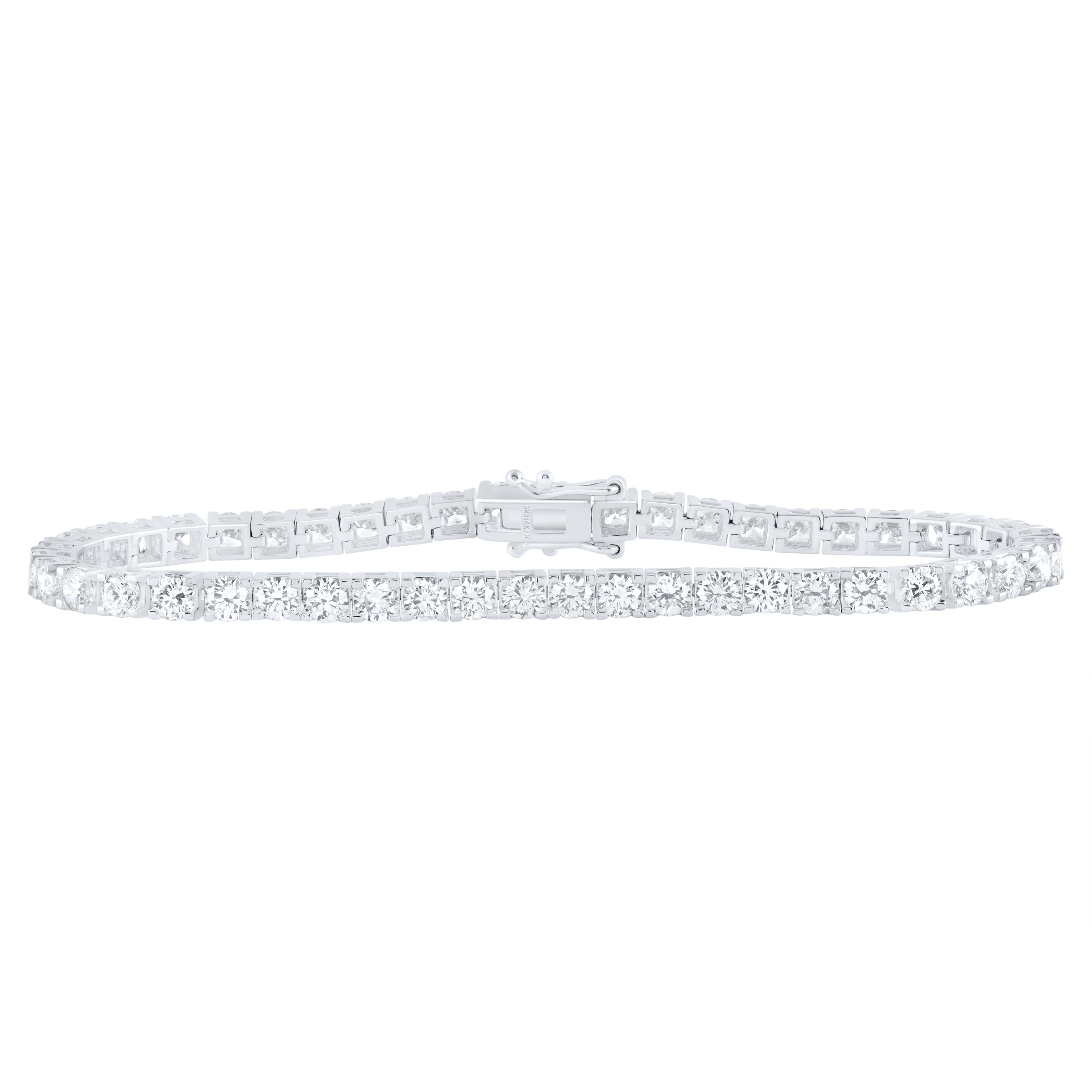 14Kt Gold 7Ctw-Dia Nk Tennis Bracelet(7 Inch)