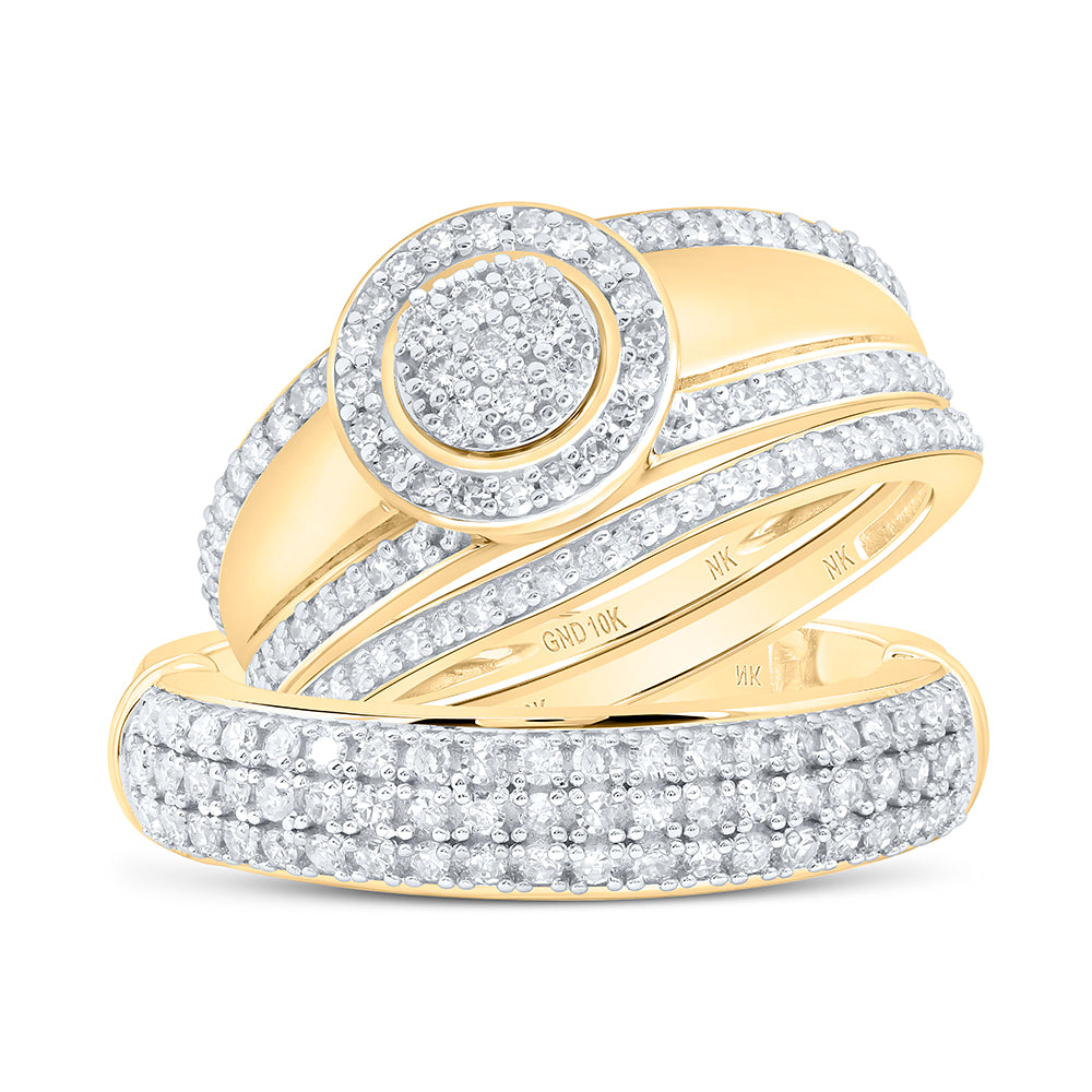 1CTW-Diamond TRIO SET