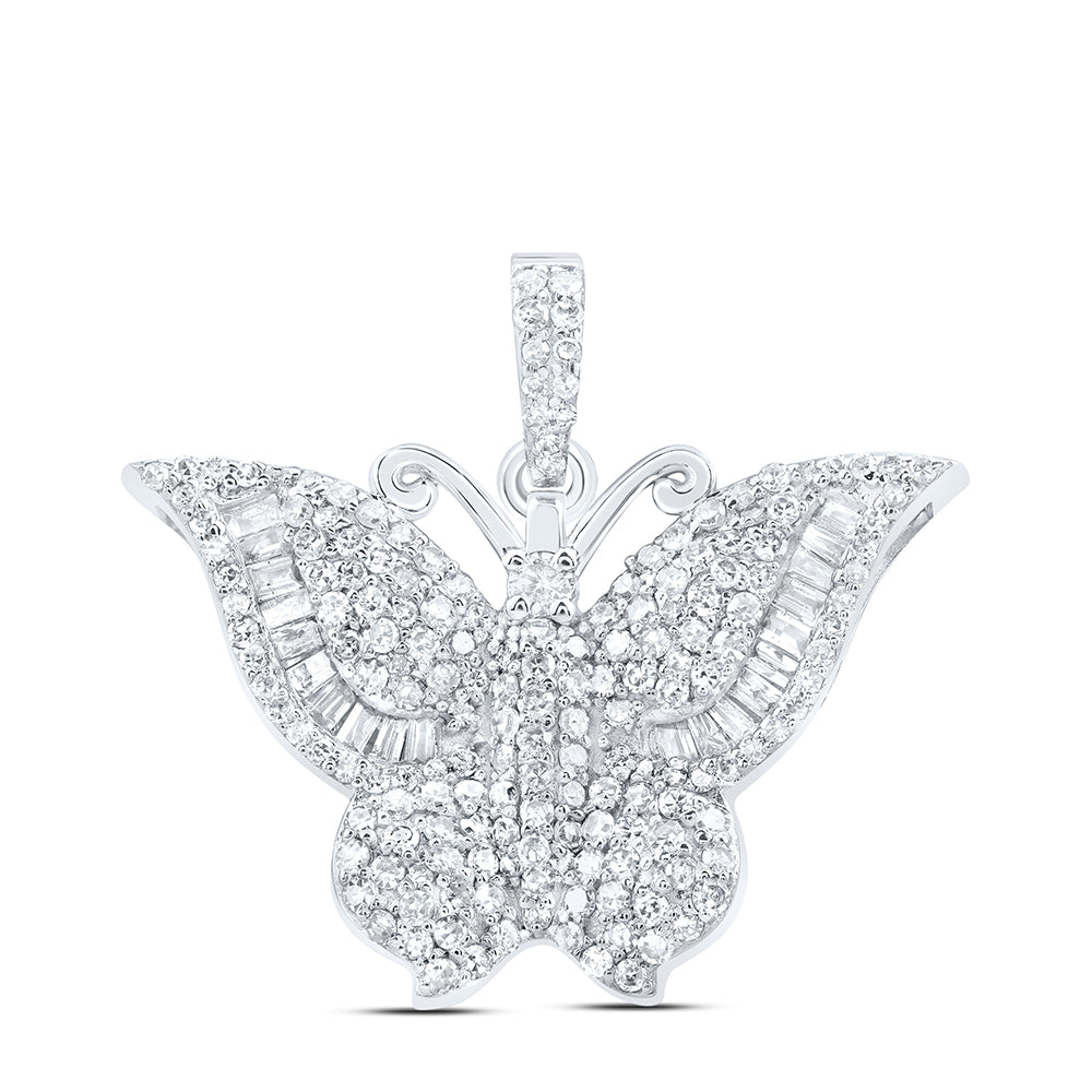 10Kt Gold 3/4Ctw-Dia Nk Butterfly Fashion Pendant