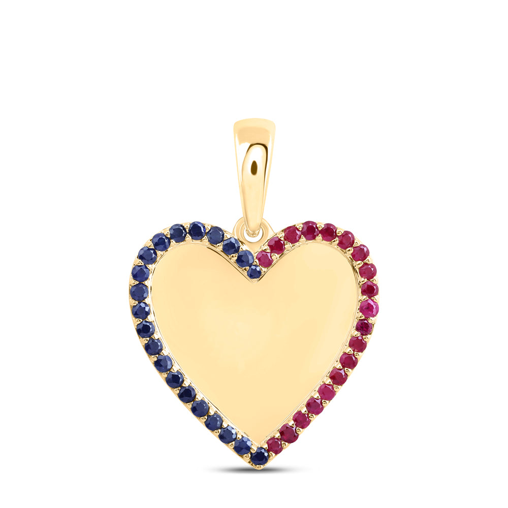 10kt Gold 1 7 8ctw Diamond Fashion Heart Pendant